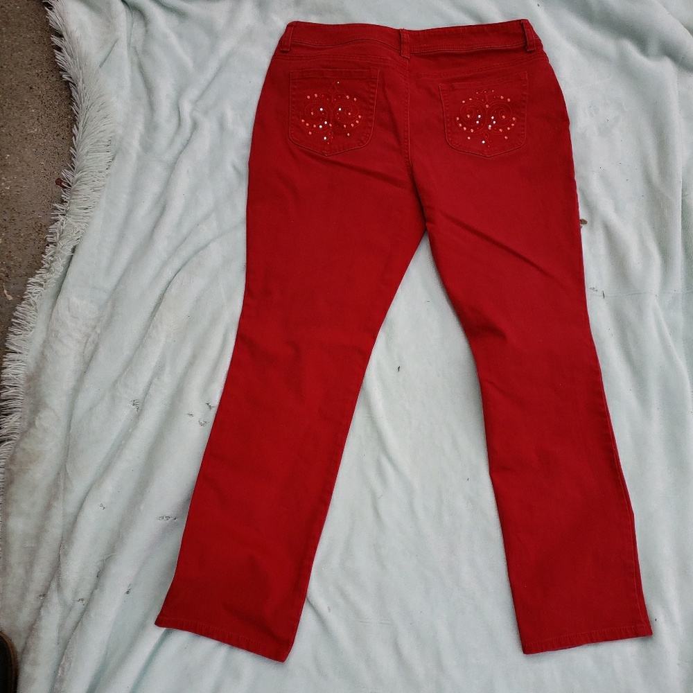 Chico's red jeans size 10 size 1.5